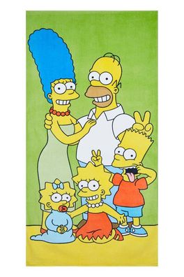 The Simpsons Strandtuch ganze Familie für Kinder 70 x 140 cm