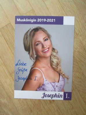 Muskönigin 2019-2021 Josephin I. - handsigniertes Autogramm!!!