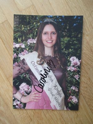 Rhododendronkönigin Graal-Müritz Caroline Eppinger - handsigniertes Autogramm!!!