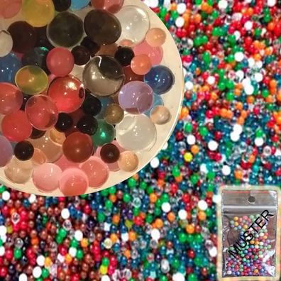 50 Tüten Wasserperlen - Mega - Gelperle Gelmurmel Gelkugel Orbeez