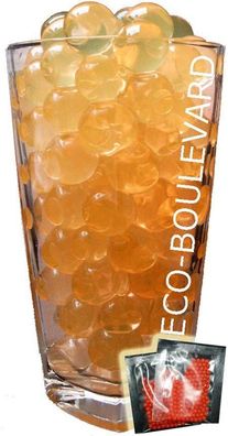 10 Tüten Wasserperlen - Mini ORANGE - Gelperle Gelmurmel Gelkugel Orbeez