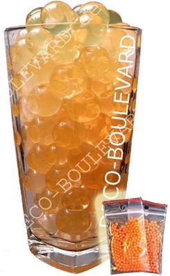 20 Tüten Wasserperlen - Medium ORANGE - Gelperle Gelmurmel Gelkugel Orbeez