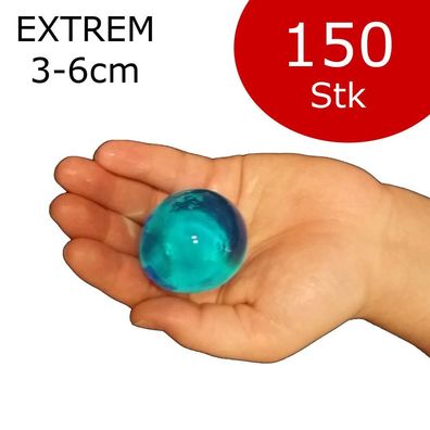 150 Stück Wasserperlen - EXTREM - Gelperle Gelmurmel Gelkugel Orbeez