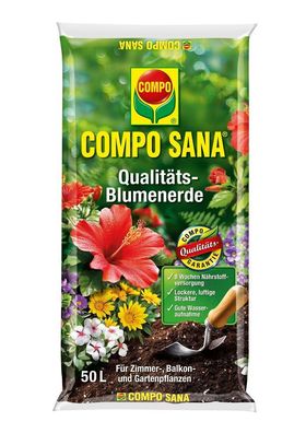 COMPO SANA® Qualitäts-Blumenerde 50l