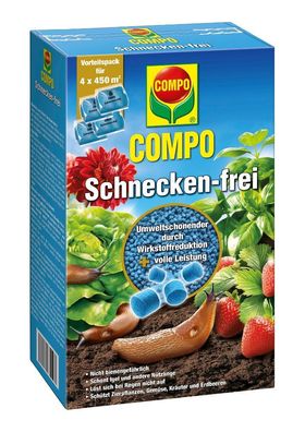 COMPO Schnecken-frei 4 x 225g Vorteilspack