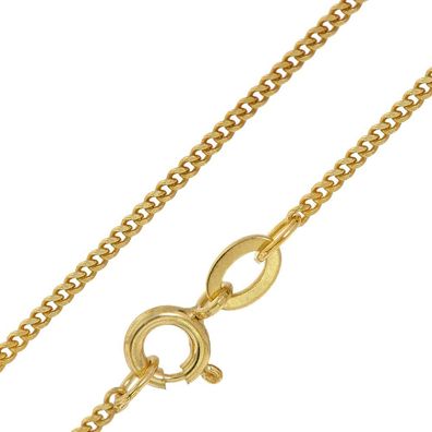 trendor Schmuck Halskette für Anhänger Goldplattiert Flachpanzer 1,4 mm 08427