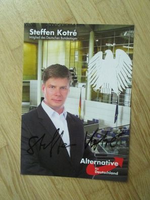MdB AfD Politiker Steffen Kotré - handsigniertes Autogramm!!!!