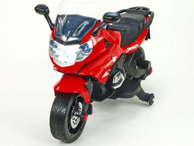 Streetracer - Kinder Elektromotorrad - Kinder Motorrad - 2x24W - EVA Reifen - rot