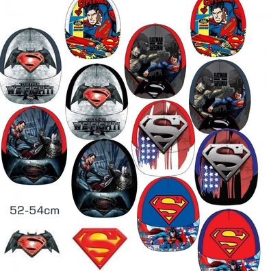 Superman &amp; Batman Comic Cap Kinder Baseballcap Baseballmütze Schirmmütze Kappe