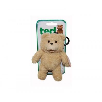 TED Taschenanh?nger Beige mit 15 cm Gr??e und Verschlusshacken mit Teddy aus TED