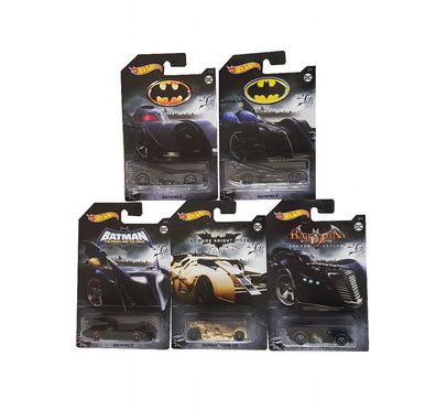 Hot Wheels Batman Batmobile 5 verschiedene Fahrzeuge im Set FKF36