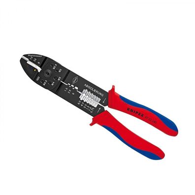 KNIPEX Crimpzange schwarz lackiert mit Mehrkomponentenhüllen 240 mm Nr 97 22 240