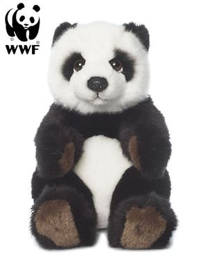 WWF Plüschtier Panda (15cm, sitzend) Kuscheltier Stofftier lebensecht Pandabär