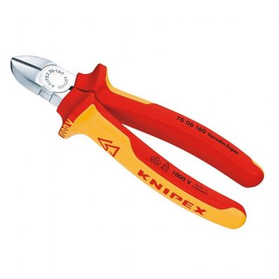 KNIPEX Seitenschneider verchromt 160 mm Nr. 70 06 160