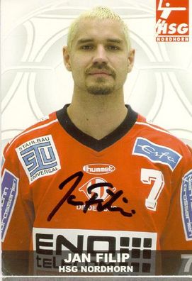 Handball HSG Nordhorn Jan Filip - handsigniertes Autogramm!!!