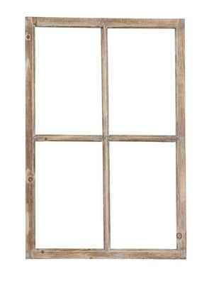 Deko-Fensterrahmen 60x2xH90 Holz Fenster-Attrappe shabby Vintage 410531-090-707