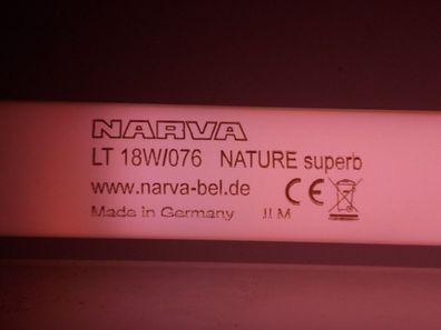 60 cm NeonRöhre NARVA LT 18W/076 L 18w/76 LeuchtStoffRöhre Nature superb NARWA