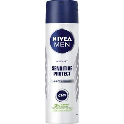58,67EUR/1l Nivea Deo Sensitive Protect 150ml Dose Quick Dry Anti-Transpirant