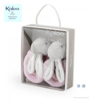 Kaloo Baby Söckchen Hase Rosa 0-3 Monate Glöckchen Extraweich inklusive Geschenkbox