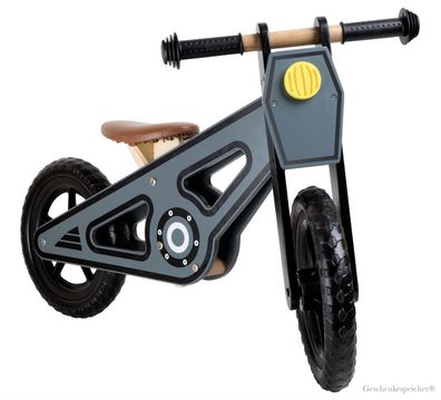 Laufrad Holz Cross Bike Speedy Hochwertig Höhenverstellbar Gummierte Reifen Top