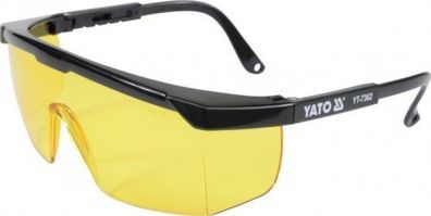 Arbeitzschutzbrille gelb , mit verstellbaren Bügel