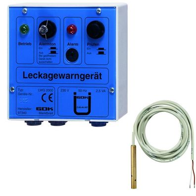 GOK Leckwarngerät LWG 2000 mit Sonde Leckanzeiger Sicherheitseinrichtung