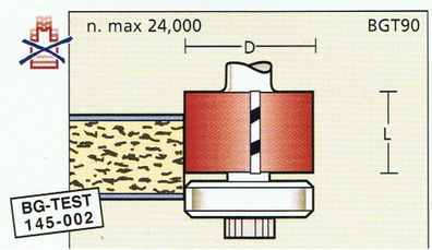 Bündigfräser D 18 x SL 14 x Schaft 6mm , mit Anlauflager