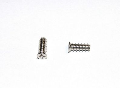 Euroschrauben 6,3 x 10mm, Flachsenkopf, Stahl vernickelt