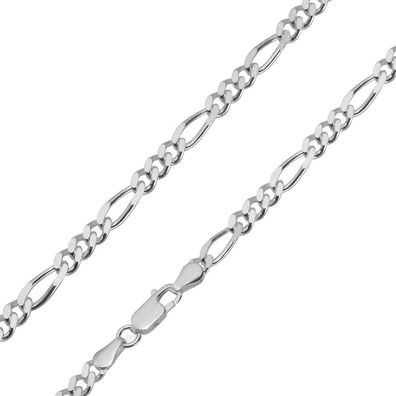 trendor Schmuck Halskette für Herren 925 Sterlingsilber Figaro-Kette 85925