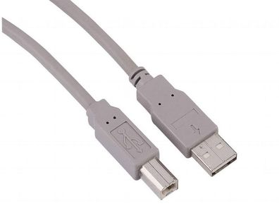 Hama 5m USBKabel 2.0 Anschlusskabel USBA auf USBBStecker Drucker Hub PC HDD