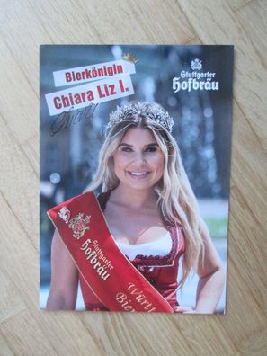 Württembergische Bierkönigin 2018-2020 Chiara Liz I. - handsigniertes Autogramm!!!