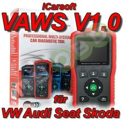 iCarsoft VAWS v1.0 Profi Diagnosegerät für VW AUDI Seat Skoda ABS Airbag Service