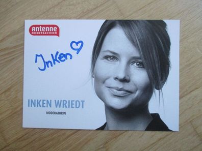 Antenne Niedersachsen Moderatorin Inken Wriedt - handsigniertes Autogramm!!!