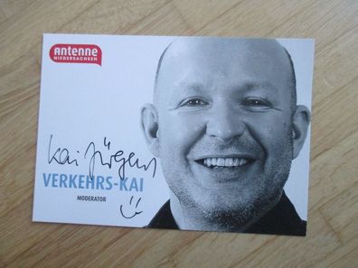 Antenne Niedersachsen Moderator Kai Jürgens Verkehrs-Kai - handsigniertes Autogramm!!