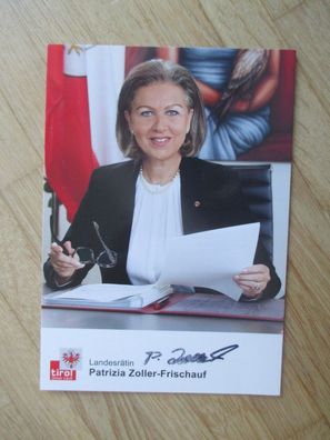 Österreich Landesrätin Patrizia Zoller-Frischauf - handsigniertes Autogramm!!!!