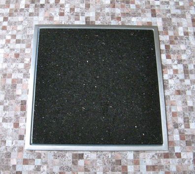Einbau Granitfeld Arbeitsplatte Küche 250x250 mm mit Edelstahlwanne Galaxy Star