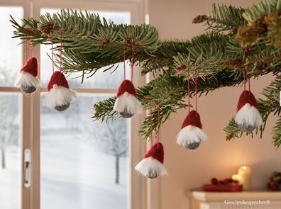 Deko Hänger Wichtel Club zum Hängen 10 Stück Advent Winter Weihnachten Höhe 5 cm