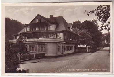 59736 Ak Sitzendorf (Schwarzatal) Hotel zur Linde um 1940