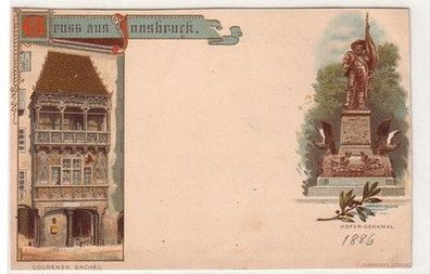59666 Ak Lithographie Gruss aus Innsbruck um 1900