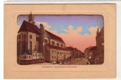 59902 Ak Augsburg Bürgermeister Fischerstrasse um 1920
