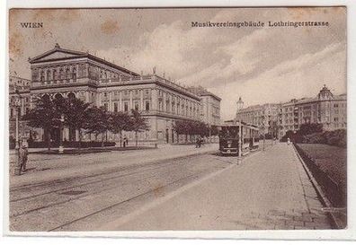 58730 Ak Wien Musikvereinsgebäude Lothringerstrasse um 1910