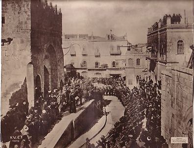 106633 großes Original Propaganda Foto "Die Engländer in Jerusalem" 1. Weltkrieg
