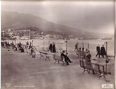 106426 großes Original Propagandafoto "Strandpromenade in Jalta" 1. Weltkrieg