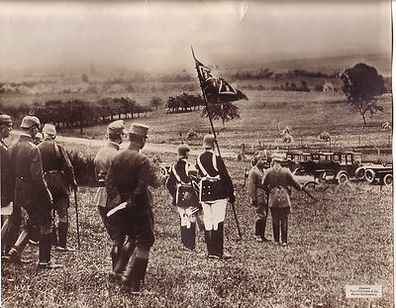 106615 großes Original Propaganda Foto "Der Kaiser an der Westfront" 1. Weltkrieg