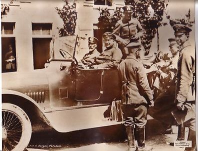 106481 großes Original Propaganda Foto "Prinz Heinrich im Automobil" 1. Weltkrieg