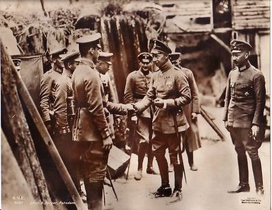 106620 großes Original Propaganda Foto "Der Kronprinz an der Front" 1. Weltkrieg
