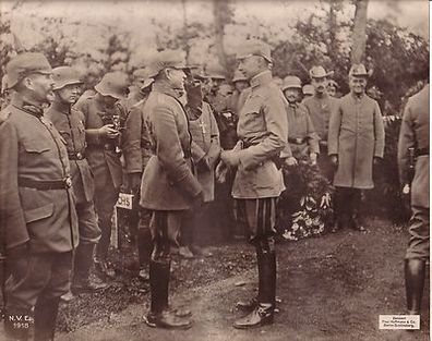 106611 großes Original Propaganda Foto "Der Kronprinz an der Front" 1. Weltkrieg