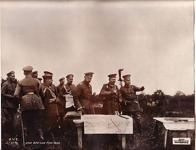 106619 großes Original Propaganda Foto "Der Kaiser an der Front" 1. Weltkrieg