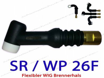 WP26F Flexibler Brennerhals SR/ HP/ SB-26F WIG Brennerkörper Flexibel SR26F Torch