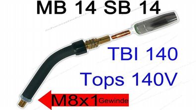 Reparaturset MB14 SB14 TBI140 Tops140V Brennerhals MIG/ MAG Gasd Stromdüsen 0,6mm